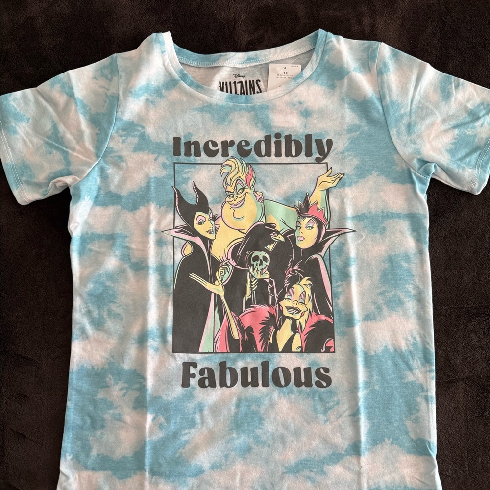 Kids Disney Villains Incredibly Fabulous Tie-Dye Tee